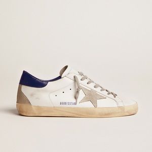 Golden Goose - Women’s Super-Star sneakers with suede star and blue heel tab